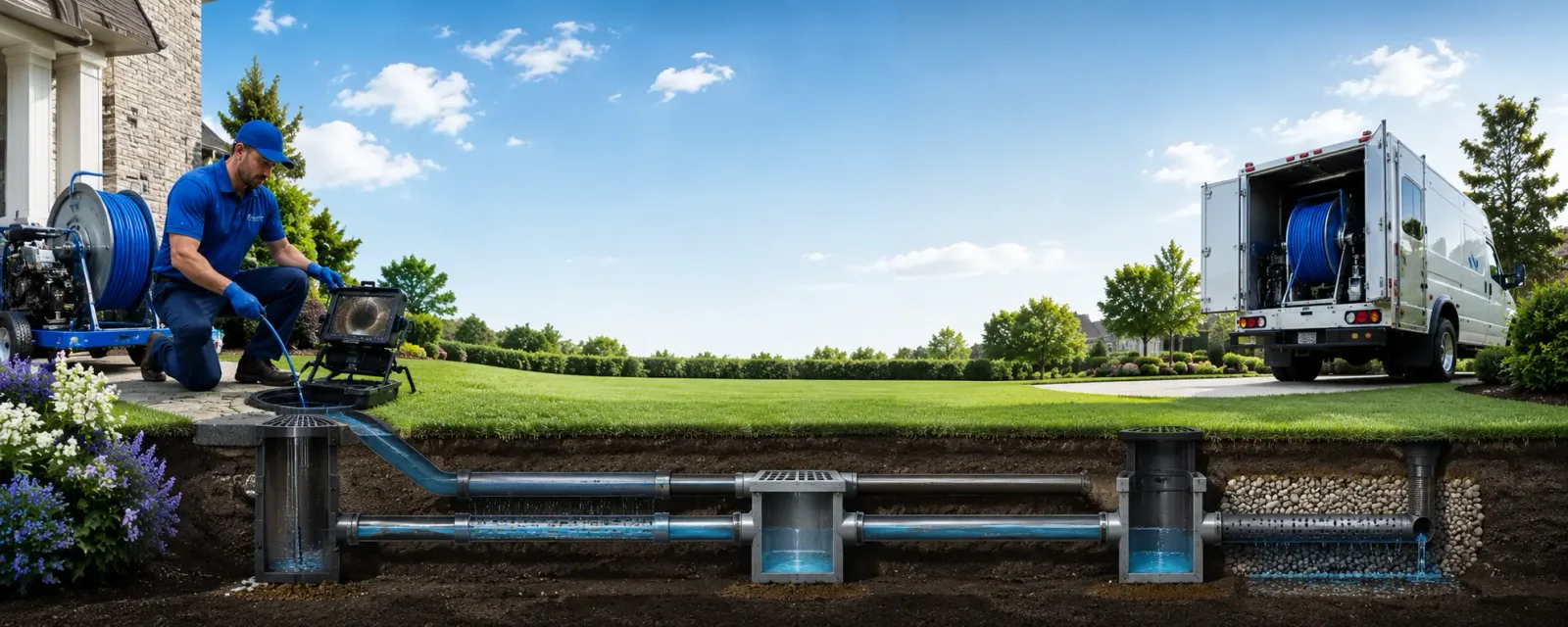 Outdoor drain cleaning information for Monroe Bridge, MA